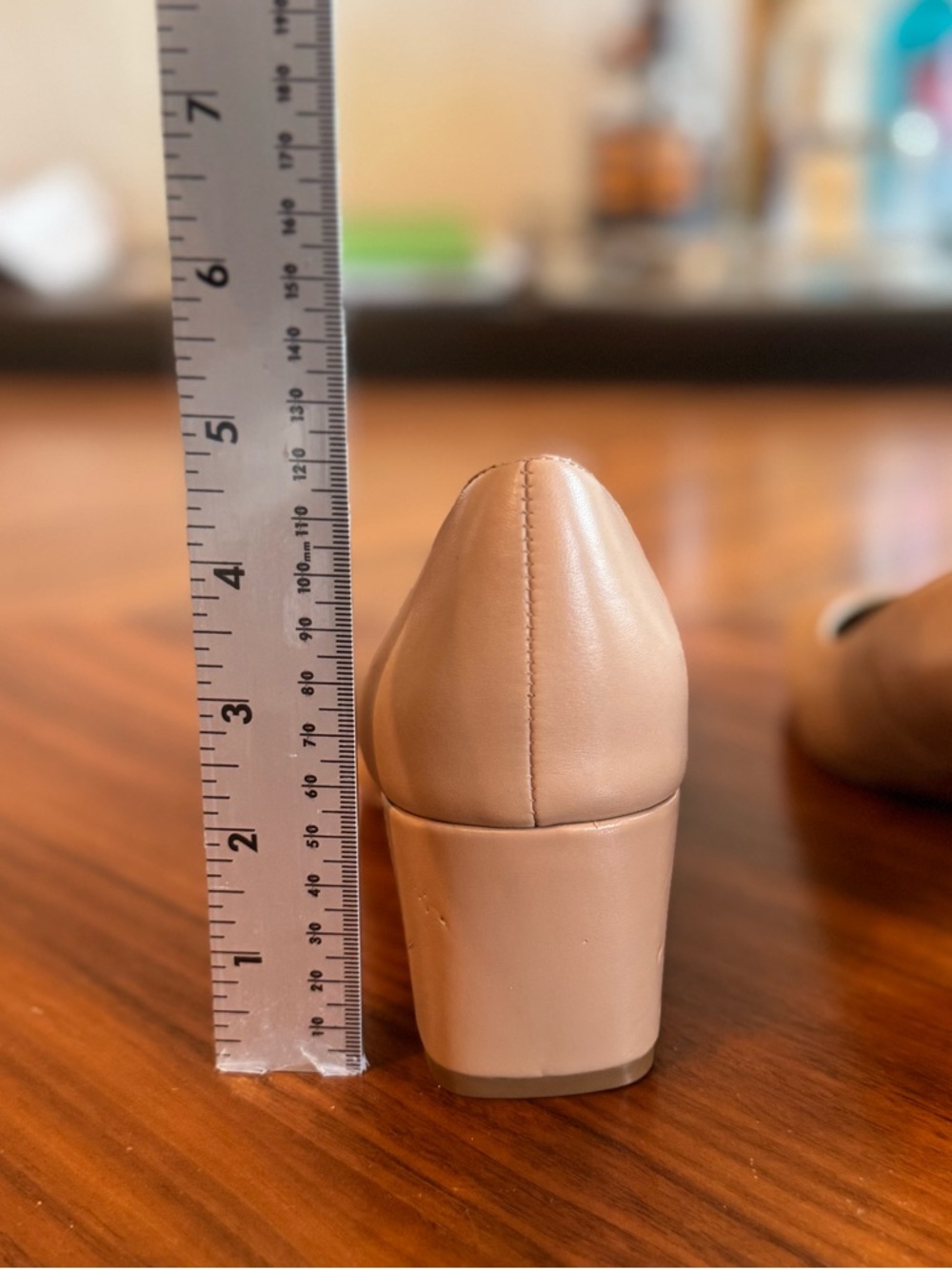 Naturalizer Warner Nude Square Toe Block Heel Pumps 8.5 - Picture 10 of 11